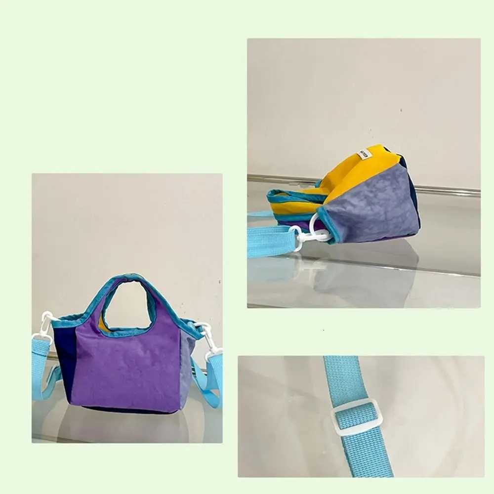 Sweet Korean Style Nylon Shoulder Bag Cloth Lightweight Small Crossbody Bag Waterproof Handbag Eco friendly Storage Bag Travel Y250719