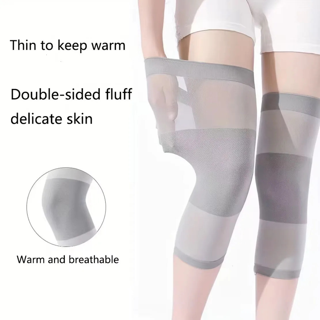 1 Pair WomenS Thin Knee SleevesLightweight Summer Pads for Sports 250708