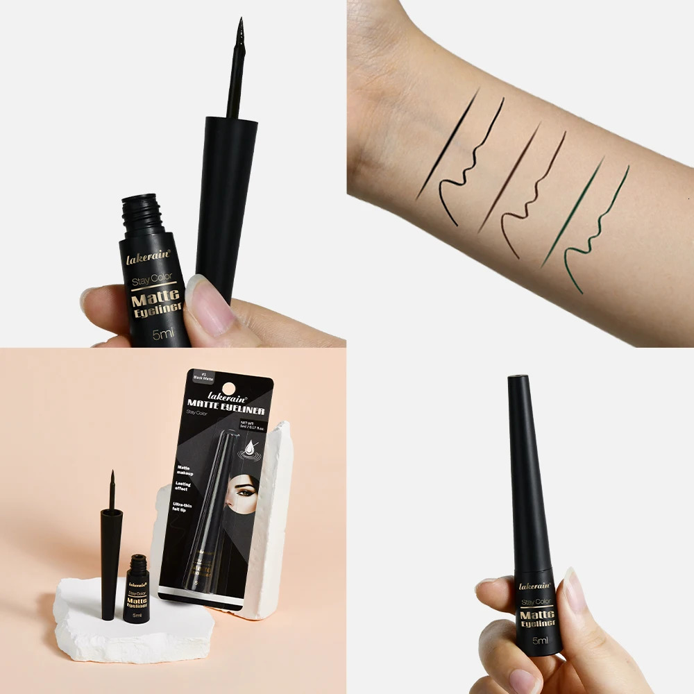 Matte Liquid Eyeliner Matte Eyeliner Waterproof and Sweat-Proof Non-Smudge Liquid Eyeliner Smooth Liquid Eyeliner 250712