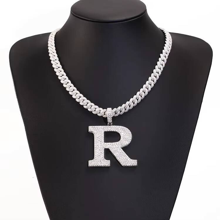 Fashion Hip Hop Jewelry Shine Diamond VVS Moissanite Iced Out 925 Silver Name Pendant Letter Pendant for Men