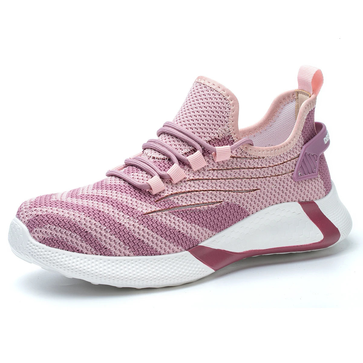 Pink womens safety shoes Steel head anti-smash Light soft breathable work shoes Womens outdoor industrial safety shoes 250717