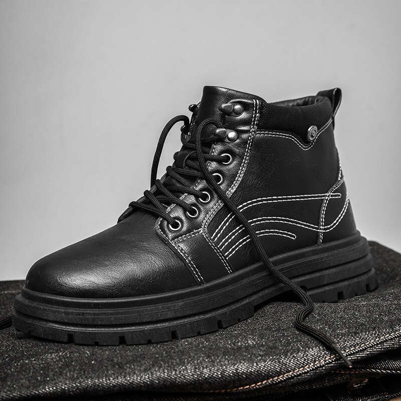 Spring High-top Martin Men's Workwear Sneakers Chelsea Boots Style