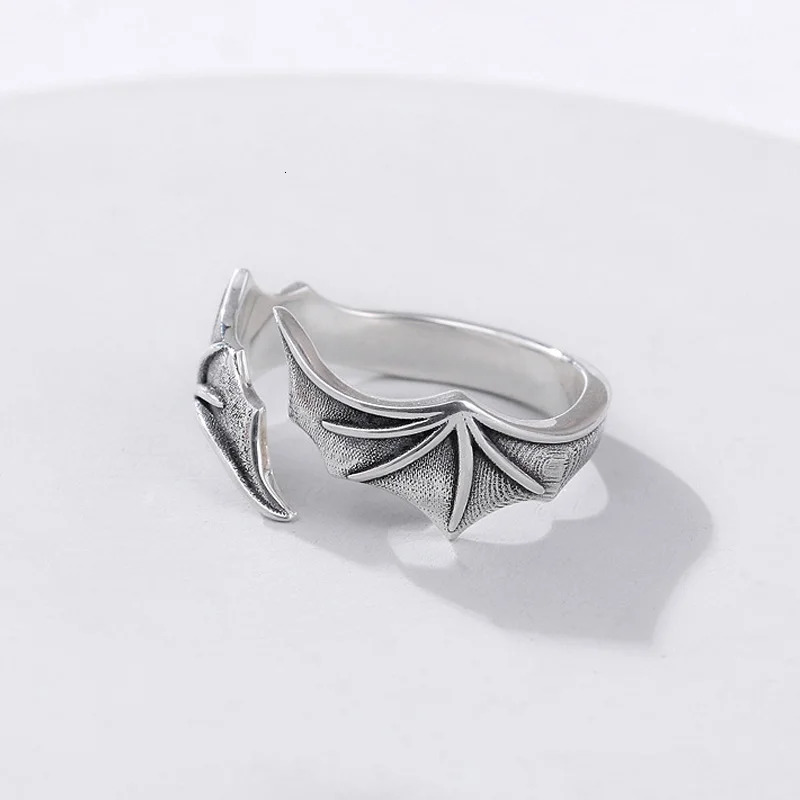Retro Angel Demon Wings Creative Ring For Men Women Punk Gothic Open Handmade Unisex Jewelry Accessories Gift Lovers 250716