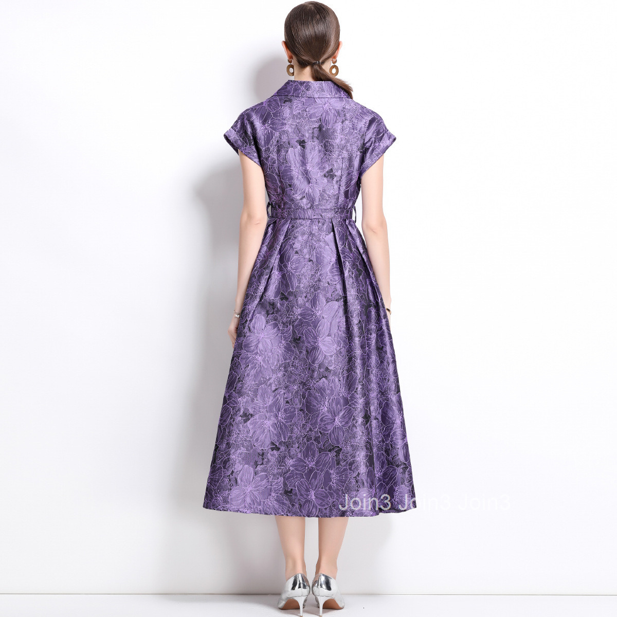5863 Spring Jacquard Long Hem Elegant Banquet Dress Long Gown Socialite Dress