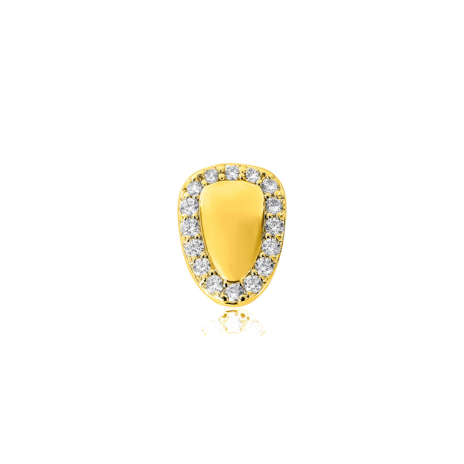 Luxury Hip Hop Grillz Single Cross Iced Out VVS Moissanite Tooth Jewelry Bling Bling HIPHOP Accessory