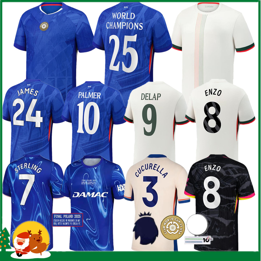 chelseas cf jersey 25 26 Cole Palmer Jadon Sancho Enzo Fernandez jersey Marc Cucurella Mykhailo Mudryk Caicedo Men kids Players fans Football jerseys Shirts kit