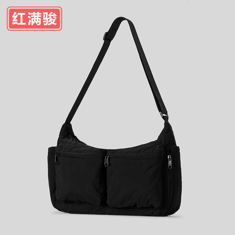 Fashion Casual Single Shoulder Water-Resistant Backpack Unisex Student Messenger Lightweight Commuter Crossbody Bag