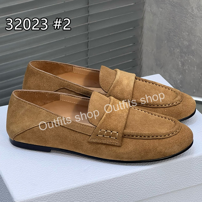 2025 Newest Loafers Leather Shoes Luxury Design Casual Simple Single Shoes EU35-42