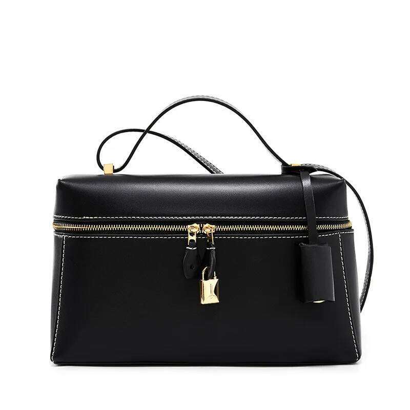 2025 New Spring And Summer Cowhide Box Bag Shoulder Crossbody Handbag