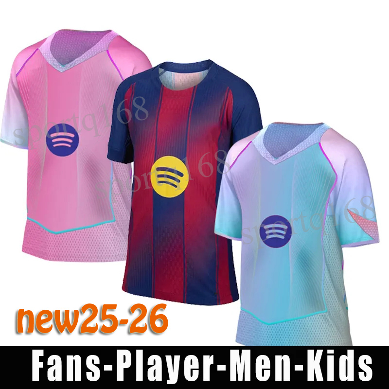 3XL 4XL 25 26 ES jersey RAPHINHA Soccer Jerseys OLMO LEWANDOWSKI PEDRI F. DE JONG 125th Camiseta futbol kids Kit Women Men maillot de foot