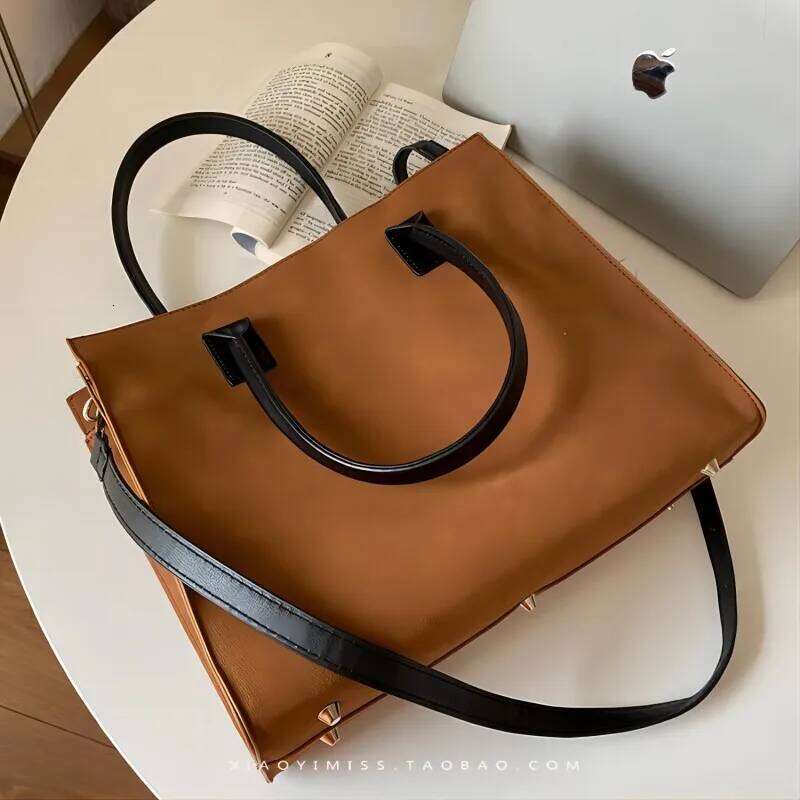 CGCBAG Korean Fashion Lage Capacity Women's Tote Casual Brand Shoulder Bag Nubuck PU Leather Female Designer Handbags