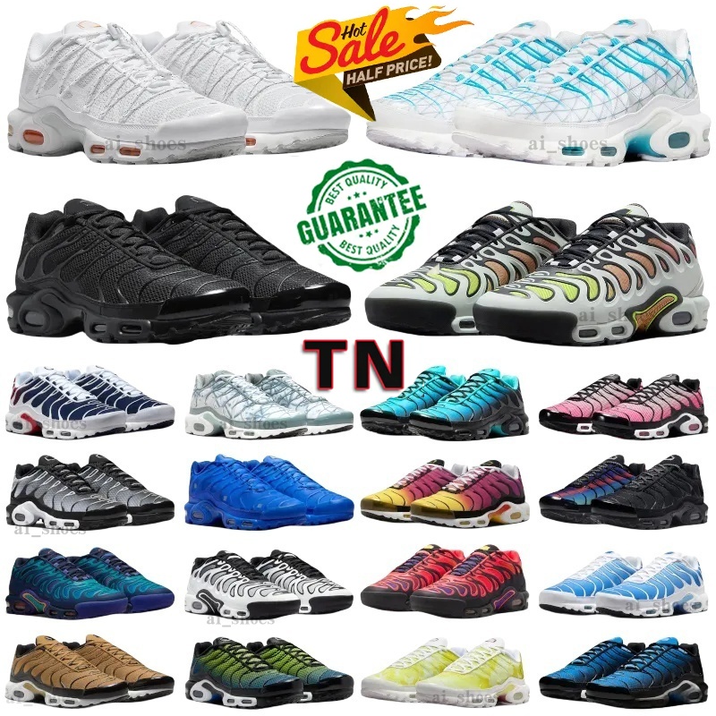 Tn Plus Size Us 12 Running Outdoor Shoes Men Women Tns Utility Berlin Terrascape Triple Black All White tn. Rose Pink Blue Red Green France Trainers Sneakers Eur 36-46