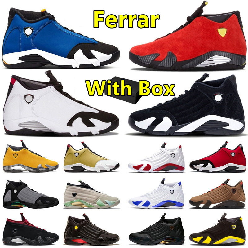 2025 with box 14 14s mens basketball shoes Ferrar Hyper Royal Laney Red Lipstick Thunder Black Toe Fortune Gym Red Bred White Black Men Trainers Sports Sneakers