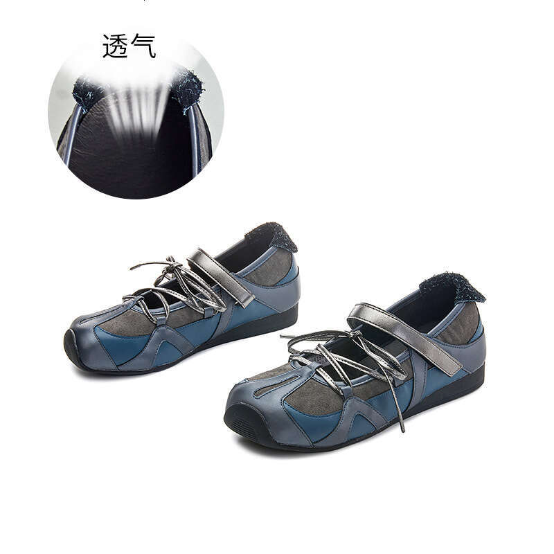 2cm Height Increase Ullal Grass Insole Genuine Leather Single 2025 New Bow Mary Jane Shoes Closed-Toe Sandals for Women