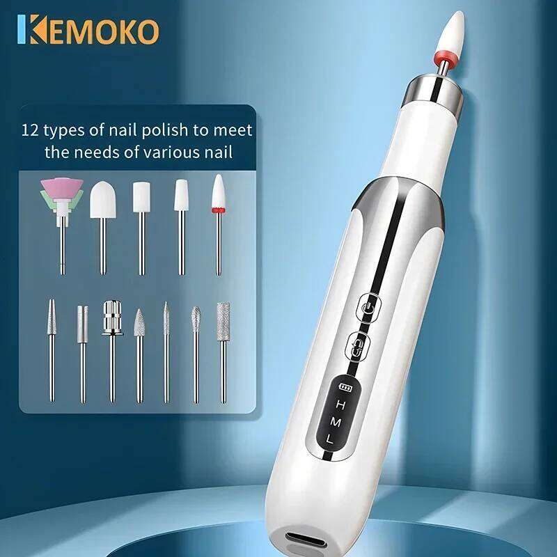 Electric Drill hine Set Pedicure Grinding Equipment Mill For Gel Polish Manicure Professional Nail Polishing Tool