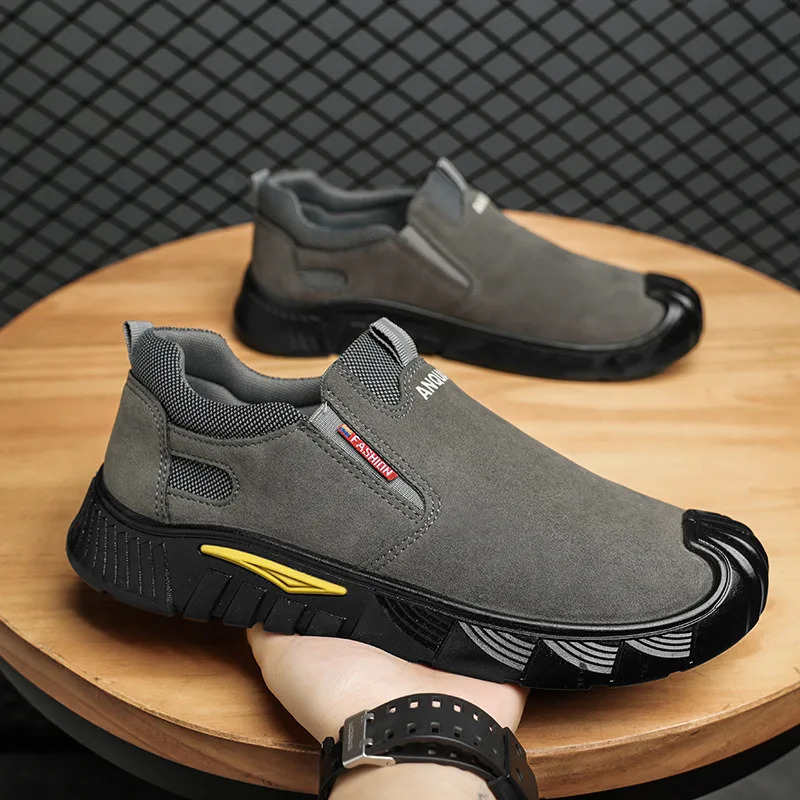 Oulylan Safety Shoes Soft Soled Wear Resistance Breathable Work Boots Lightweight Anti-Slip Durable Labor Protection 250717