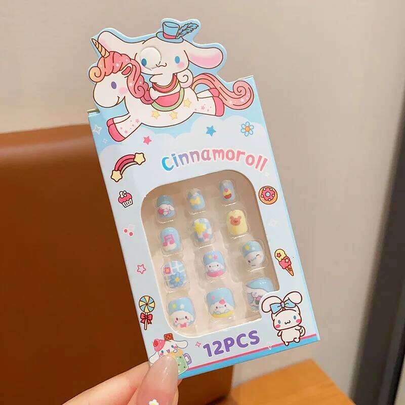 Kuromi Children's Stickers Girls Cute Detachable Sweet Pieces Wearable Nail Art Decals for Kids Anime Accessories X250720 X250720