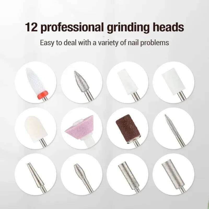 Electric Drill hine Set Pedicure Grinding Equipment Mill For Gel Polish Manicure Professional Nail Polishing Tool
