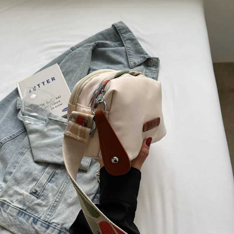 New Crossbody Bag Small Bag Casual Oxford Cloth Womens Bag Lightweight Pillow Bag Fashionable Single-Shoulder Canvas Bag Y250719