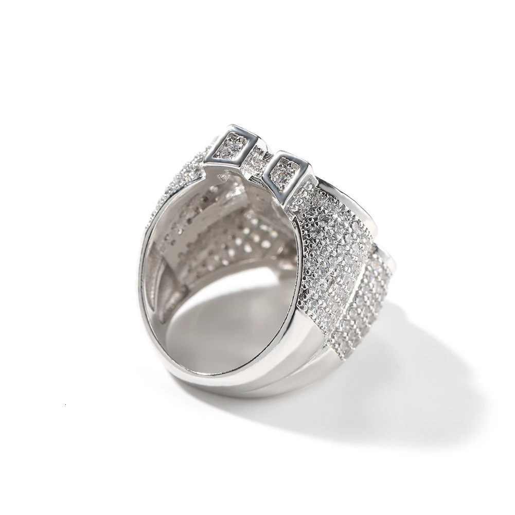 TBTK Dollar Sign Ring Iced Out Cubic Zirconia HipHop Trendy Ring Punk Jewelry For Men Women Gift 250717