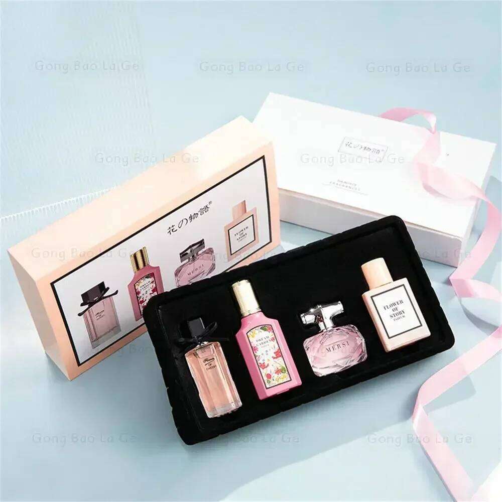 Gift Box 110ml Four Piece Set Women Fragrance Perfume Balminess Pheromone Eau De Parfum Floral Scent Toilette X250720