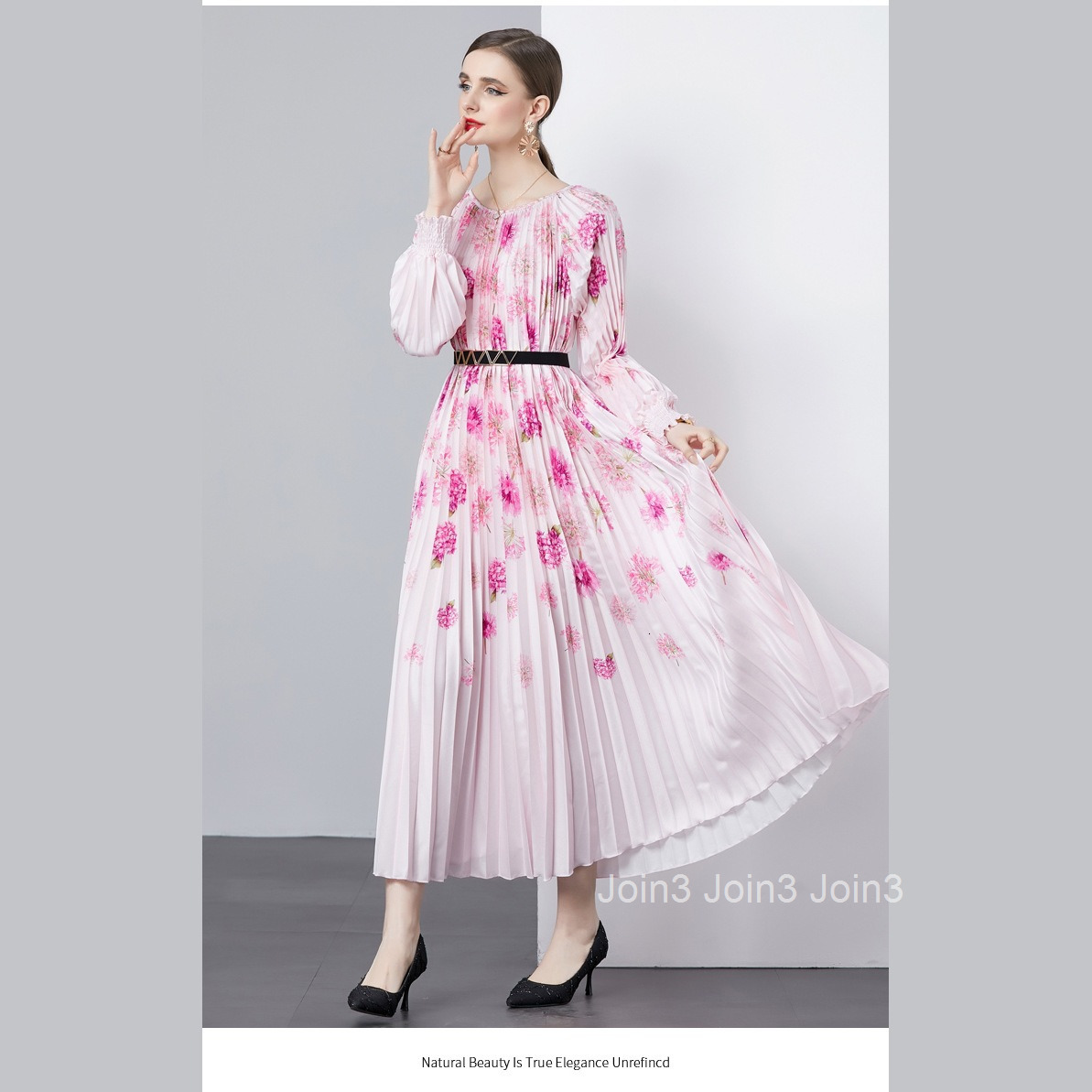 9475 Miyake Pleated 5.5m Large Hem Accordion Pleated Dress