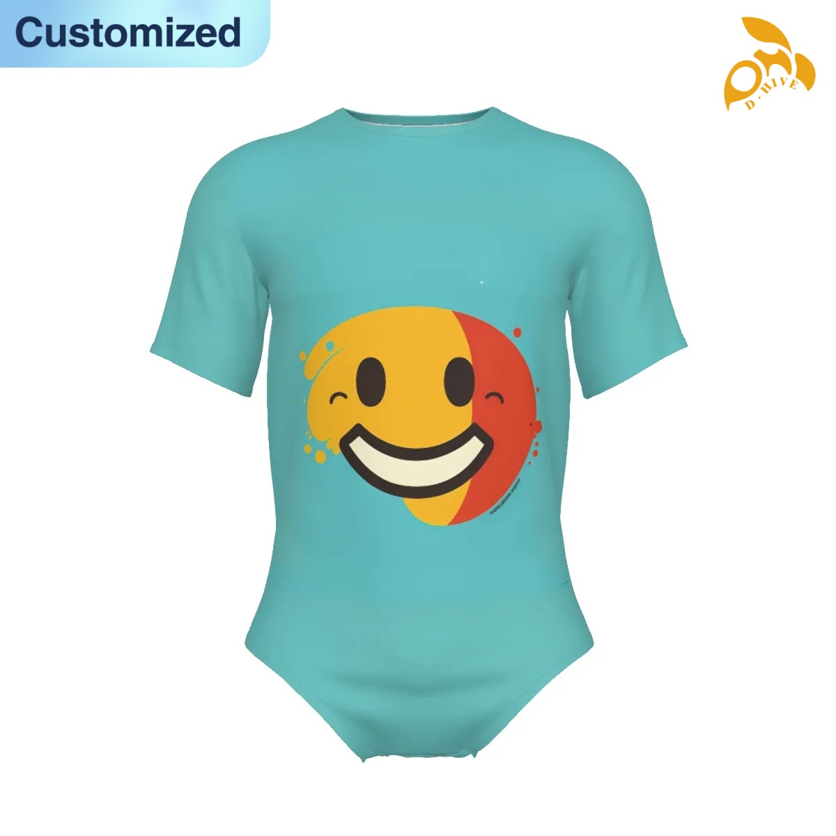 free shipping designer of customized soft full-body printed men's tight-fitting jumpsuits with exquisite patterns from US