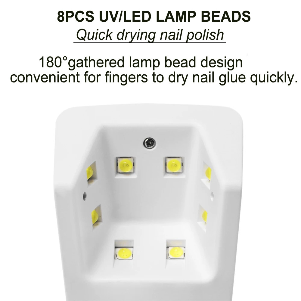 Mini UV Led Lamp Rechargeable Nail Lamp for Gel Polish Portable Nail Dryers Machine Nail UV Art Tools Gel Lamp 250716