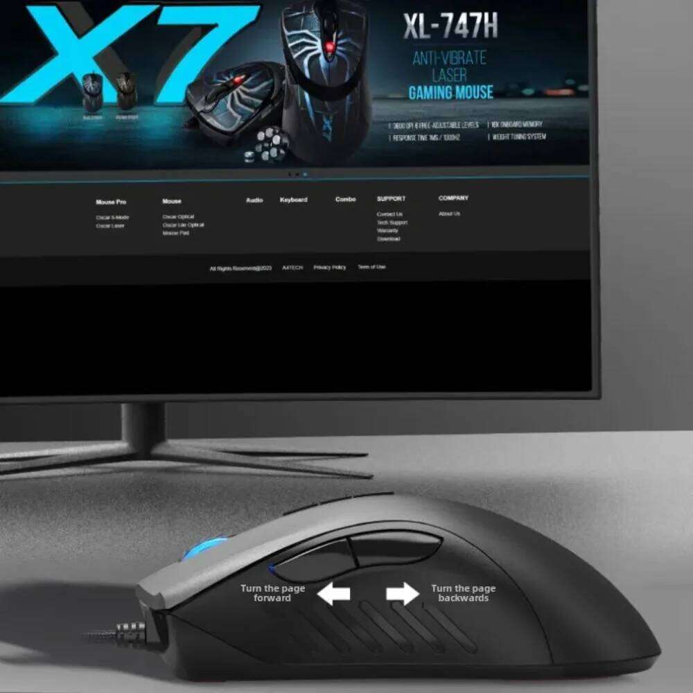 Bloody X7 low-latency ergonomic wired mouse 4000DPI pc game accessories FPS laptop player