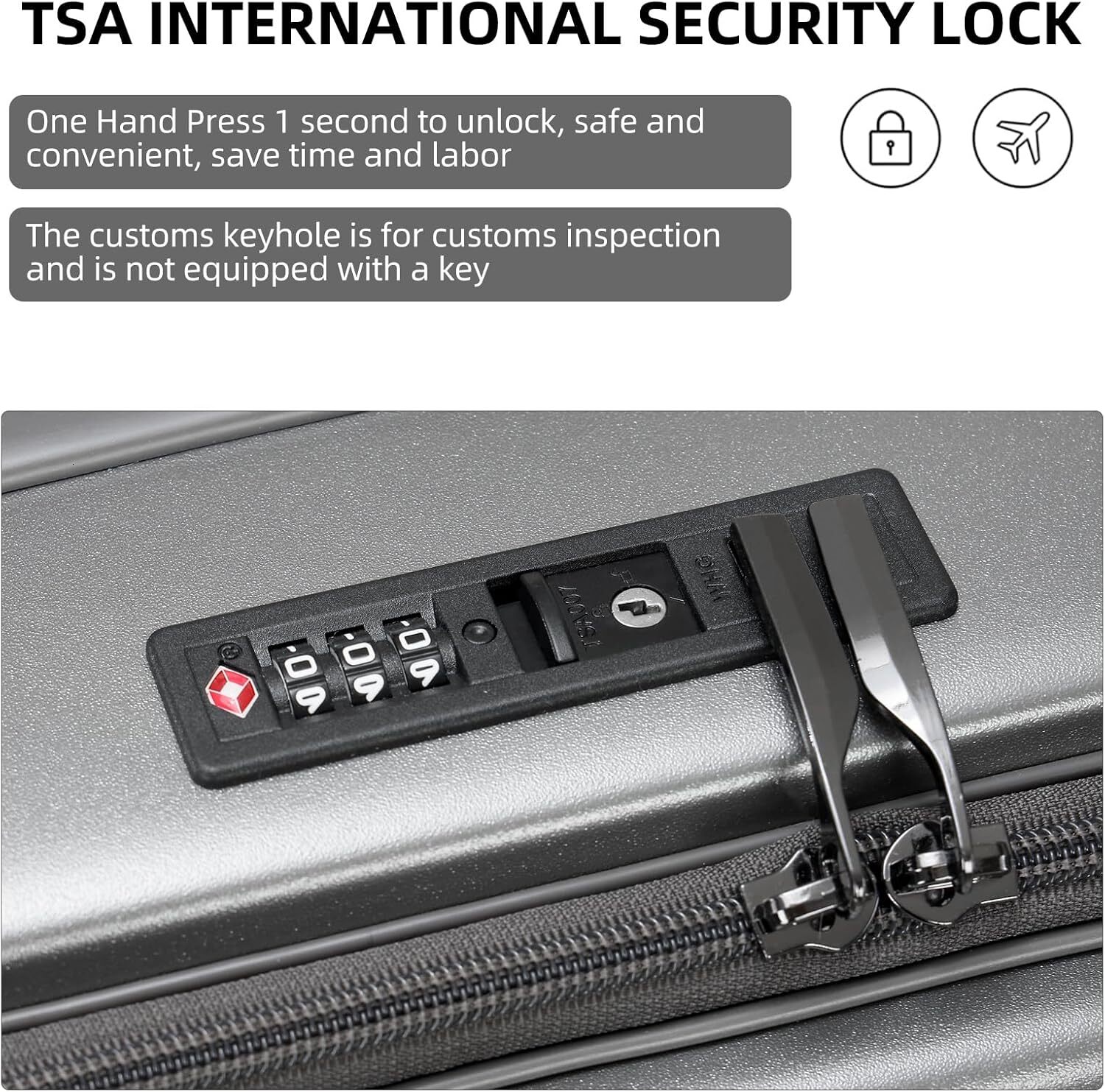 KAISER Carry On Lage, 20 Inch Top Opening Aluminum Frame Lightweight Airline Approved ABS+PC Hard Shell Suitcases with Silent Wheels, designer bag Fro