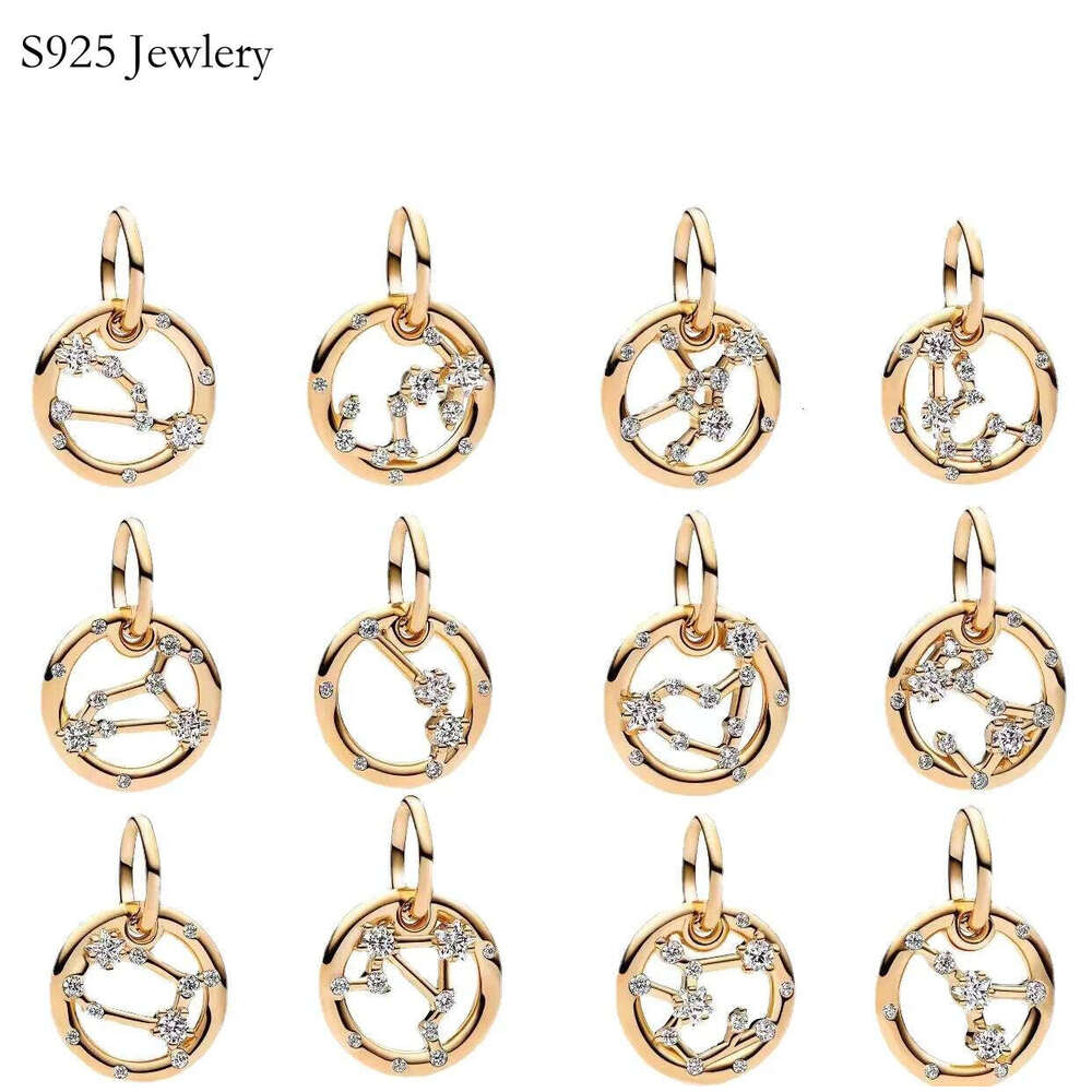 2024 summer new sterling Silver constellation series mini hanging beads for bracelet necklace diy high jewelry