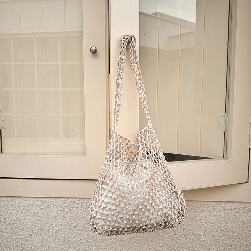 High-end Hollow Woven Summer Straw Beach Vacation Large Capacity Shoulder Bag