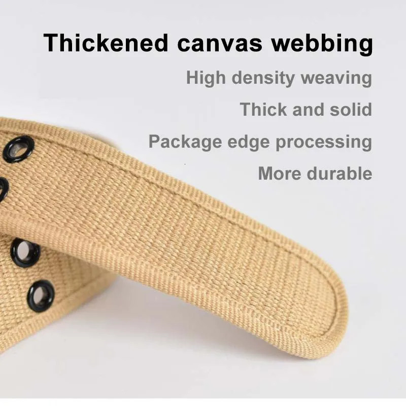 Men Belts Army Military Canvas Nylon Webbing Tactical Belt Fashion Casual Unisex High Quality Sports Strap 250716