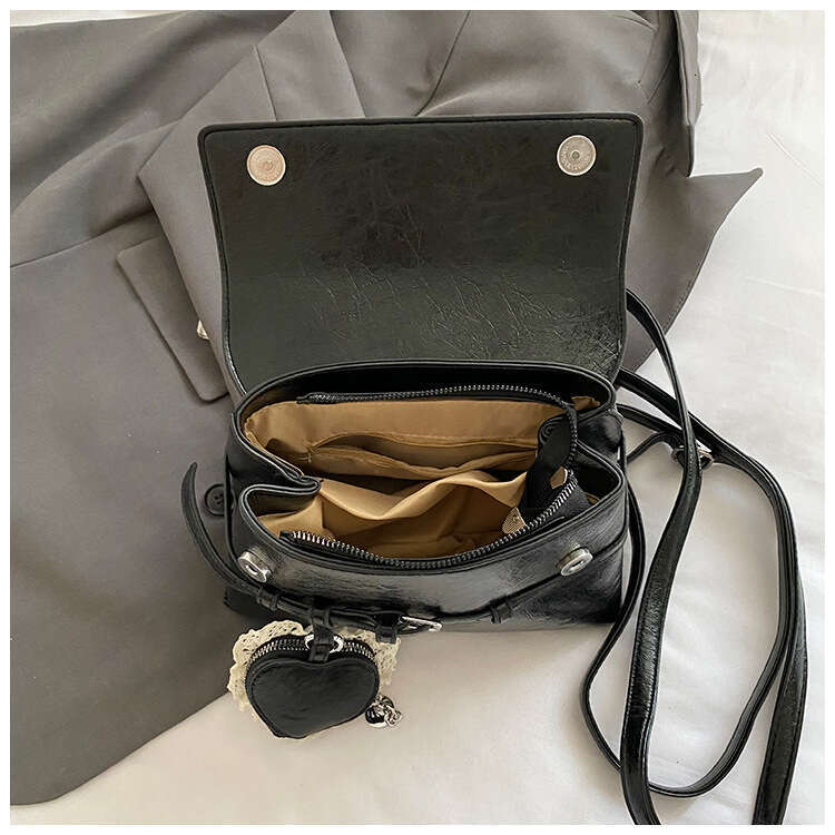 Fashion Handheld Small Square Bag Women's Large Capacity Backpack Simple PU Trendy Casual Design for Women