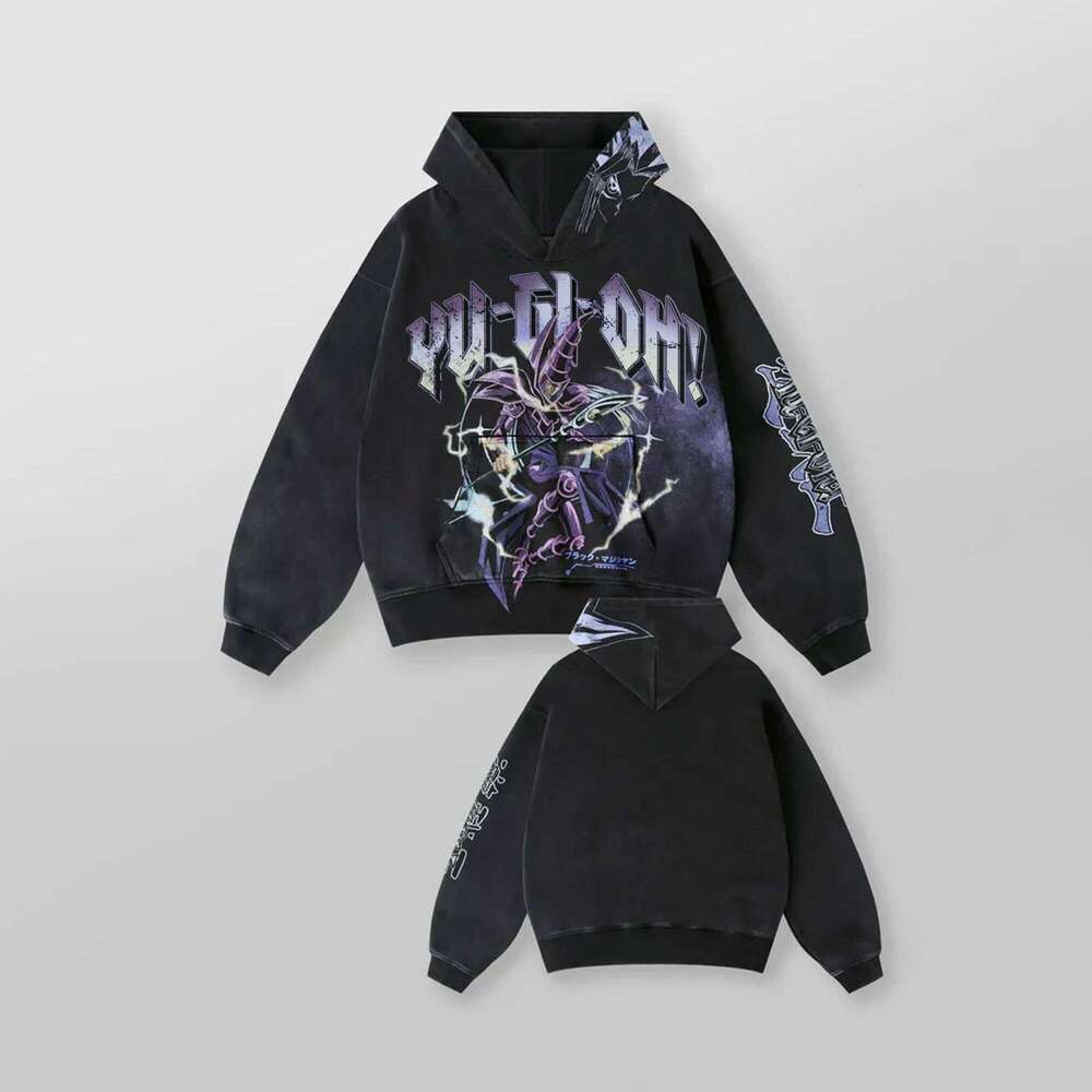 Y2k Blue Eyes White Dragon Graphic Hoodies Grunge Streetwear Sweatshirt Tops Oversized Hoodie Gothic Haruku Men Clothing
