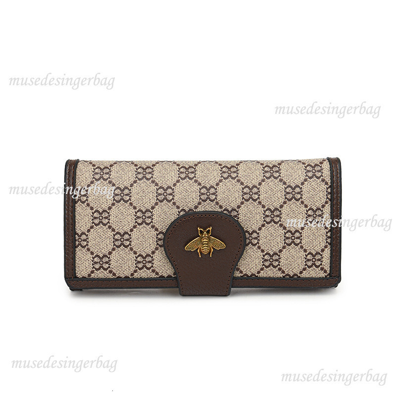 Luxury Brand Designer Purse Vintage Bee Wallet For Women Long and Short Fashion Beauty INS Style Classic Vintage Handbag Causal Bag Multiple Card Slot