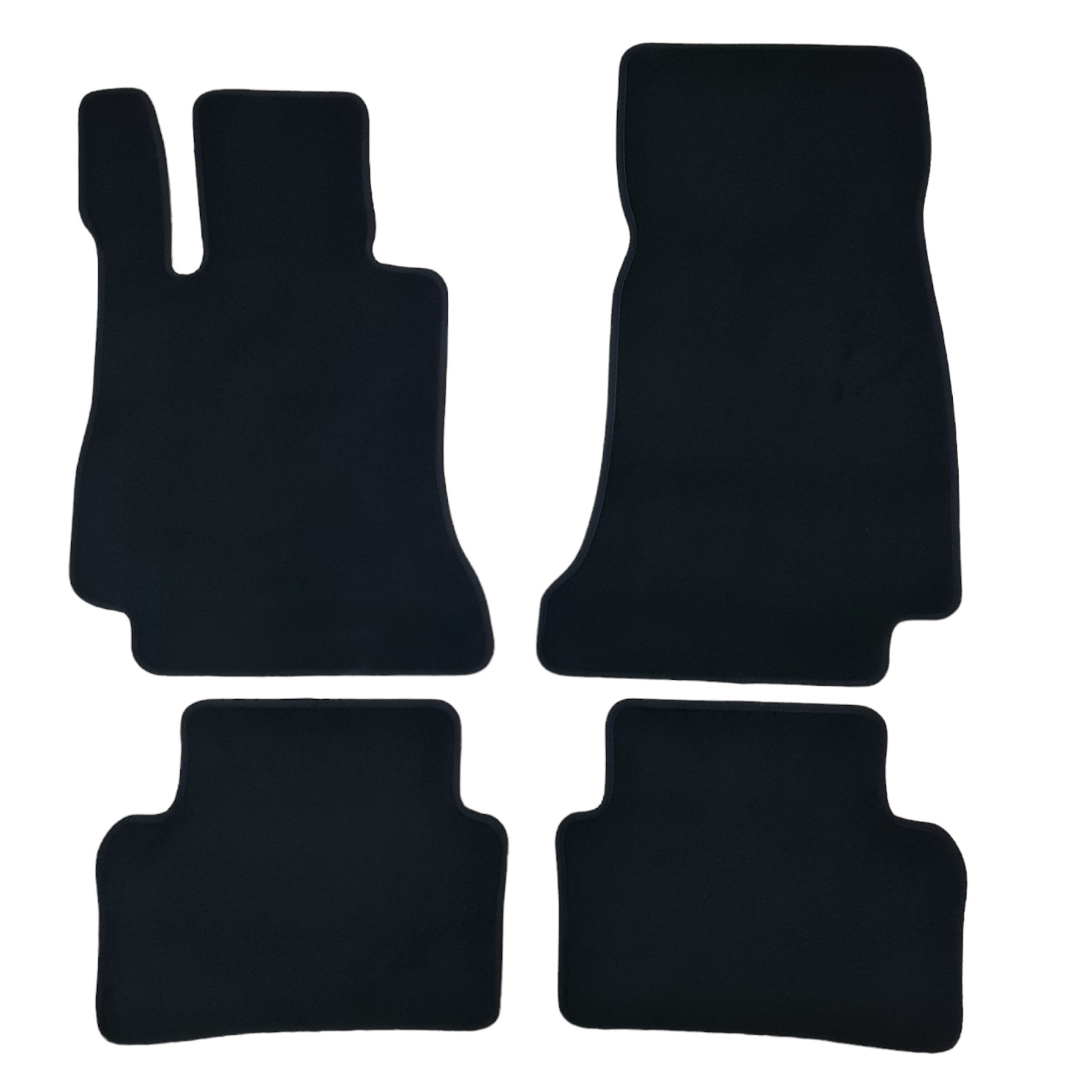 Velour Car Floor Mats For CLS C257 Auto Liners Waterproof Black Carpet