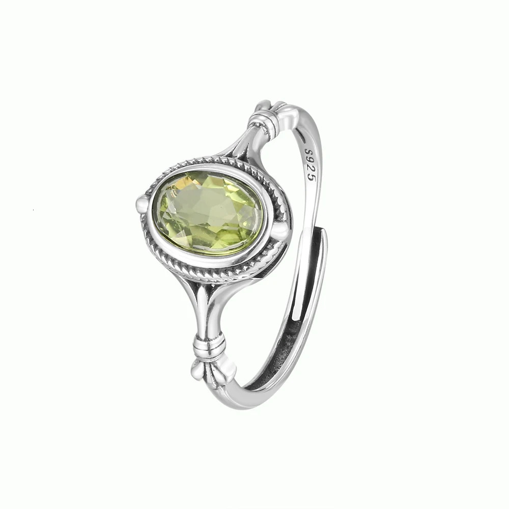 S925 Silver Natural Ore Jade Olivine Womens Ring Jewelry Fashion Exquisite Womens Open Ring Sparkling Wedding Gift Accessories 250716