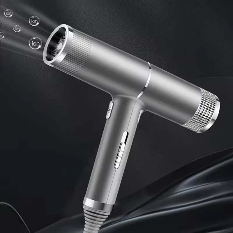 Low noise cold and negative ion hair dryer Intelligent temperature adjustable quick drying leafless hair dryer 250717