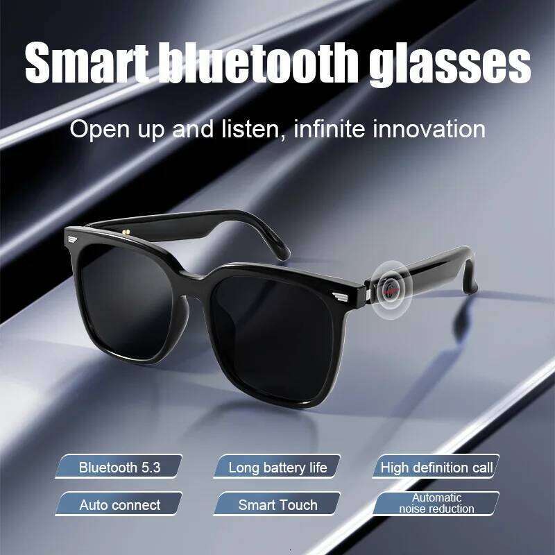 designer New Smart Wireless Bluetooth Listen Music To Answer The Phone Men And Women Fashion Anti-blue Light sunglasses
