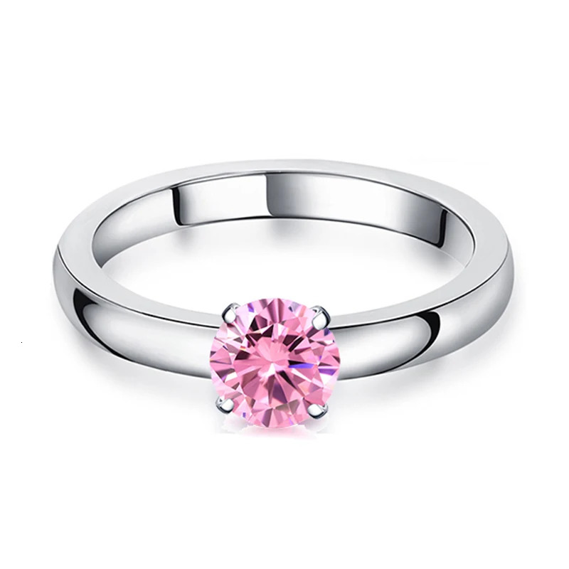 1.5 CT Solitaire Engagement Stainless Steel Rings Wedding Bands for Women DIY Interchangeable Cubic Zirconia Promise Rings 250715