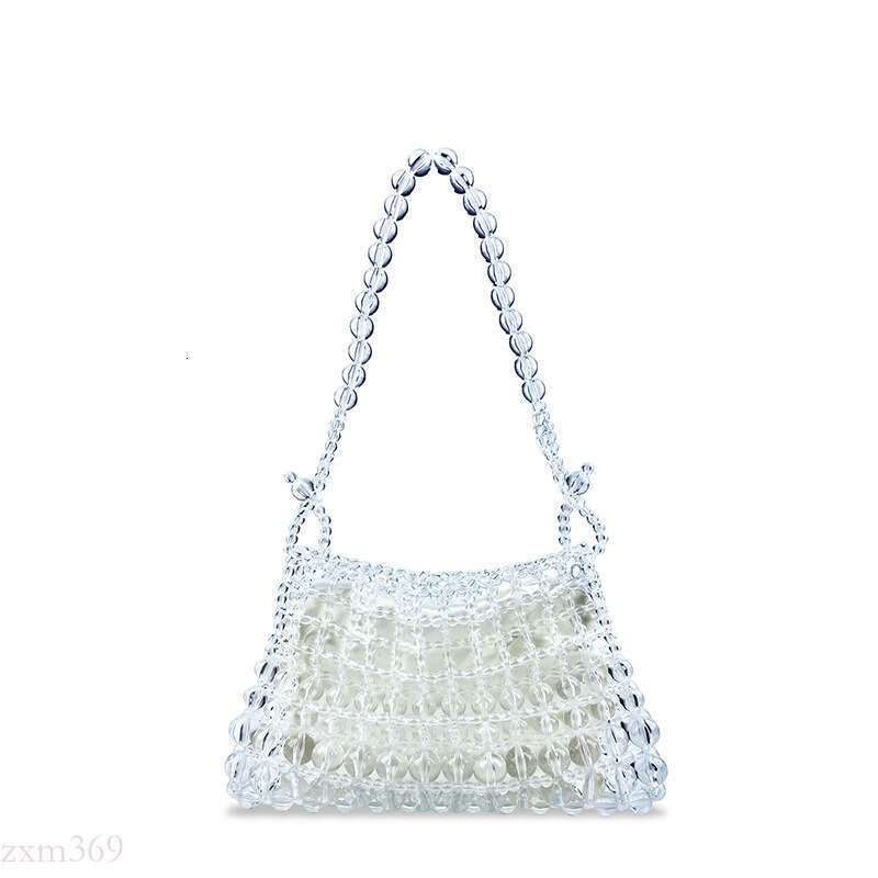 24 Autumn New Women's Wedding Transparent Beaded Handwoven Single Shoulder Handbag