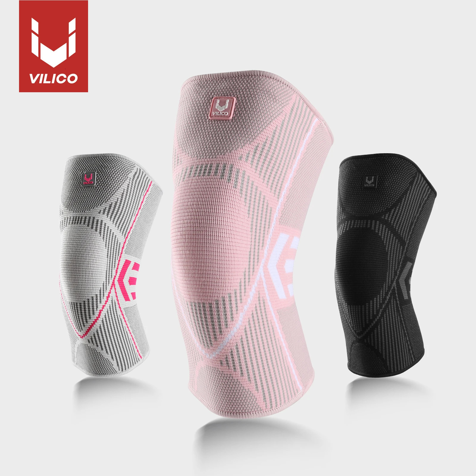 Vilico 1PCS Knee Support Nylon Sports Fitness Compression Sleeves Kneepads for Arthritis Joint Cycling Running 250708