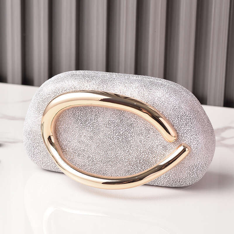 2025 New Hot-Selling Metal Handle Evening Bag Gradient Color PU Clutch High-End Feel