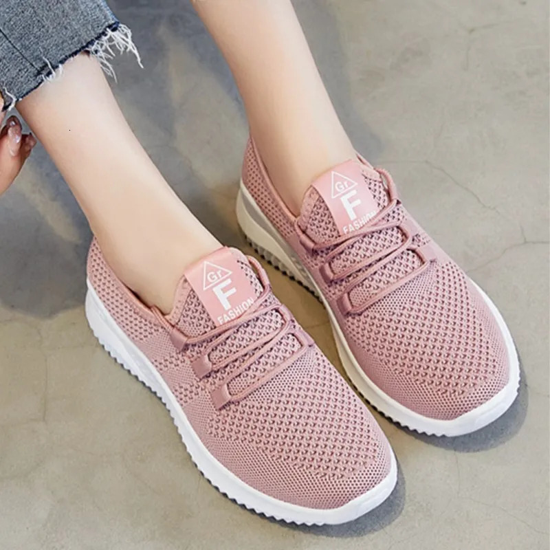 Shevalues Summer Casual Flats Shoes For Women Comfort Soft Bottom Sports Shoes Breathable Mesh Runing Shoes Lightweight Sneakers 250716