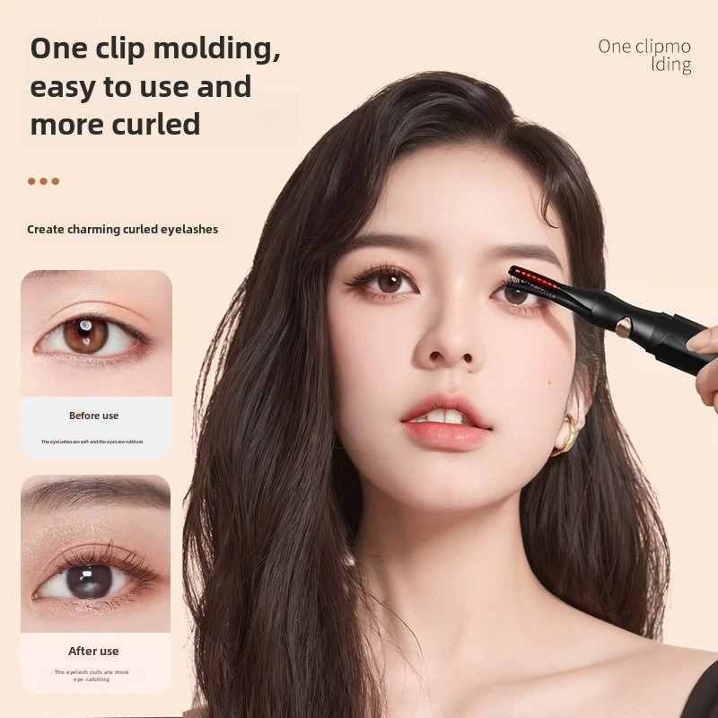 Electric Heated Eyelash Curler Long Lasting Hold Eyelash Curling Device False Eyelashes Clip Comb Women Makeup Beauty Tools 250716