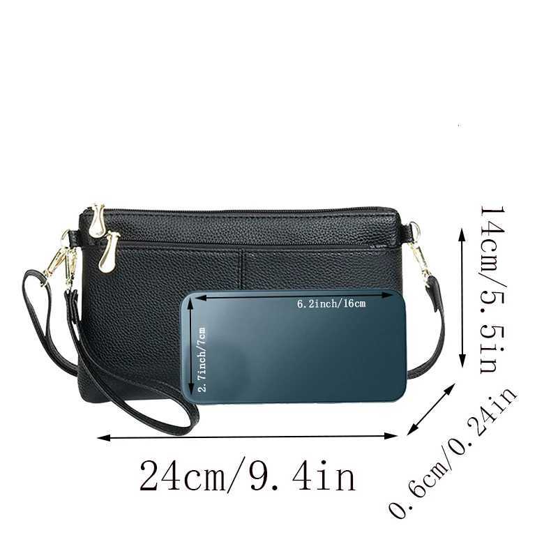 Mens and womens cross-body bags shoulder bags simple zipper small bags fashionable cross-body bags Y250719