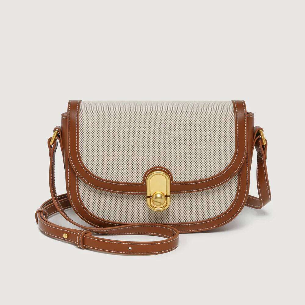 This Year's New Niche Female Light Retro Single Shoulder Crossbody Saddle Bag Trend Designer Handbag