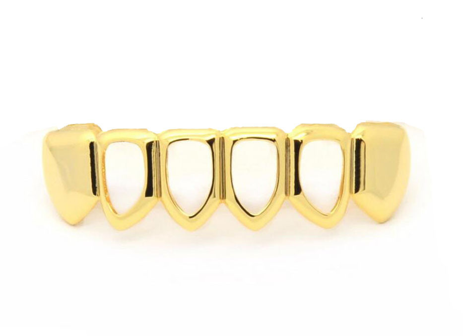 Hip Hop Iced Out Gold Grillz Bling Bling Luxury Teeth Grills Trendy Dental Jewelry