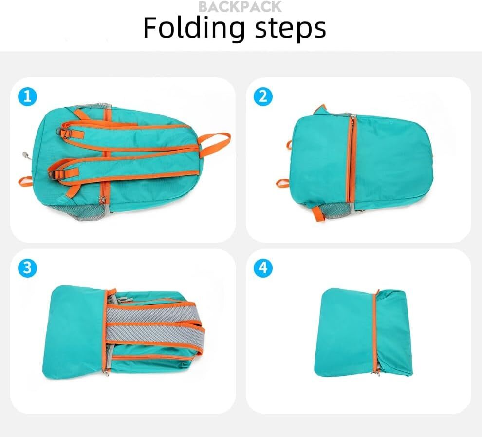 YMX 459 329 Tonykulas Foldable Lightweight Hiking Camping Cycling Travel Shopping Fiess Sports Backpack With Man And Women, (lake blue)